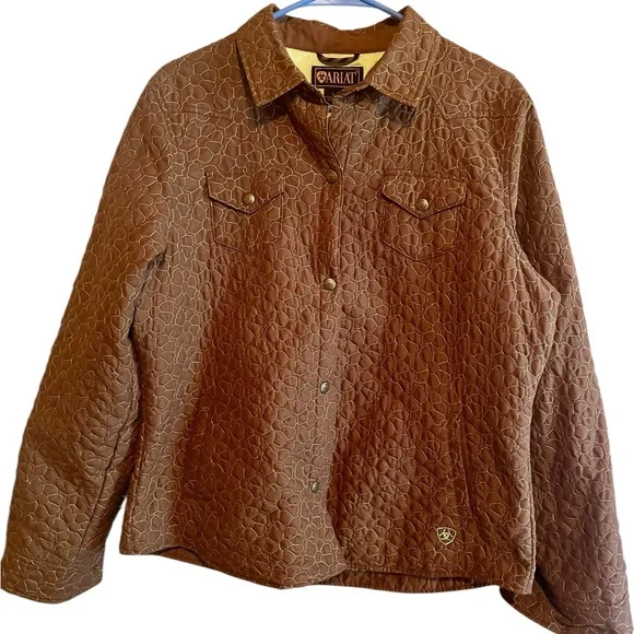 Ariat Quilted Snap Jacket Coat - Picture 1 of 6